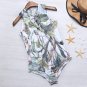 Rompers Womens Jumpsuits 2018 Summer Beach Bodysuit Sexy Ladies Casual Vintage Floral Print Lace Up