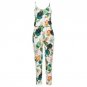 Vintage Womens 2018 Floral Printed Strappy Party Club Jumpsuit Romper Overalls Summer Ladies Sleevel