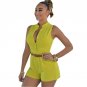 Summer Women Bodysuit Rompers Womens Jumpsuit Sexy Shorts Bodycon Sleeveless Jumpsuits With Belt Com