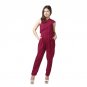 2017 Summer Sexy Women Oblique Jumpsuits One Shoulder Chiffon Beach Ruffles Loose Blue Jumpsuit Casu