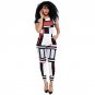 Women Jumpsuits Long Pants Short Sleeve Sexy Bodycon Woman Rompers Plus Size Clothes WS168E