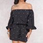Summer Playsuits Beading 2018 Women Jumpsuits Off Shoulder Rompers Sexy Party Rompers Overalls Onepi
