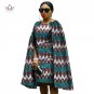 2017 Africa robe africaine plus size women straight dress africa Bazin Riche knee-length dress wax p