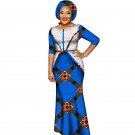 2018 african bazin dresses for women african half sleeves dresses for women in african clothing wax 