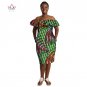 New Africa Dresses for Women Dashiki Off the Shoulder African Dress Bazin Plus Size Traditional Afri