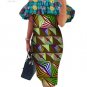 New Africa Dresses for Women Dashiki Off the Shoulder African Dress Bazin Plus Size Traditional Afri