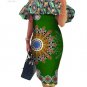 New Africa Dresses for Women Dashiki Off the Shoulder African Dress Bazin Plus Size Traditional Afri