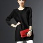 Issey Miyake 2018 Spring Summer Women Pleat Mini Dress Simple Fold Loose Large Size Solid Beaded Dre