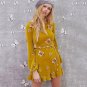 Casual Female Butterfly Appliques Mini Dress Lady Dress