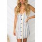spaghetti strap Mini dress sweet casual party dress vestido