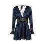 lace beach dress v-neck hollow out sexy party dress women loose dress