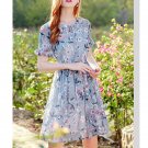 women bandage short Sleeve dress sweet casual party vestido
