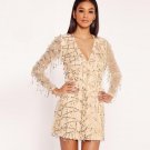 ladies sexy long sleeve short skinny occasion party dresses