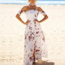 sexy tube floral wrapped dress Womens beach Summer flower Dress