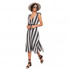Sweet V-neck Sleeveless Brief Ladies Straight Dress