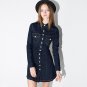 Dresses Long Sleeve Dark Blue New 2017 Fashion Women Spring Autumn