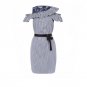 Mini A-Line Dresses Casual Lace Sweet Ruffles Dresses Elegant Striped Vestidos