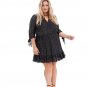 Bowknot Lady Dress Large Size Casual Female Dress 3XL 7XL