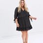 Bowknot Lady Dress Large Size Casual Female Dress 3XL 7XL