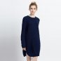oversize side slit knitted dress ladies winter tunic dresses