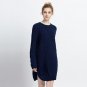 oversize side slit knitted dress ladies winter tunic dresses
