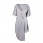 Wrap Front V Neck Asymmetry Hem Mini Dresses Daily Party Commute Dresses