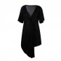Wrap Front V Neck Asymmetry Hem Mini Dresses Daily Party Commute Dresses