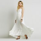 skirted pleated dress ladies bandage back sexy beach dresses
