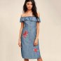 uffle shoulder shirt dress ladies slim fit side slit bardot dress