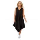 Female Casual Mid-Calf Draped Dress
