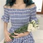 Girls Plaid Slim Chic Dresses for Female