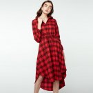 Check Plaid Irregular Work  Vestidos