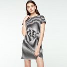 Striped Slim Fit Split Party Club Mini Dress