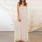Dress Sleeveless Cotton Linen Beach Party Slip Vestido