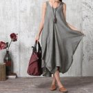 Casual Solid Loose Irregular Long Maxi Vestido Dress