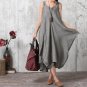 Casual Solid Loose Irregular Long Maxi Vestido Dress