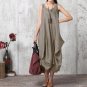 Casual Solid Loose Irregular Long Maxi Vestido Dress