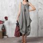 Casual Solid Loose Irregular Long Maxi Vestido Dress