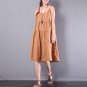 Slip Dress Baggy Solid Dungarees Dress