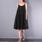 Slip Dress Baggy Solid Dungarees Dress