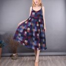 Cotton Linen Beach Party Midi Dress Vestido