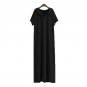 Dress Side Split Solid Casual Loose Vestido de Festa Robe