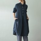 Cotton Linen Baggy Asymmetrical Dress
