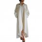 Cotton Linen Solid Baggy Irregular Dress