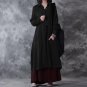 Cotton Linen Solid Work Party Long Dress