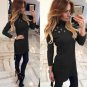 Dresses Turtleneck Hollow Female Feminina