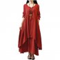 Dress Solid Long Maxi Dress Vestidos Plus Size S-5XL
