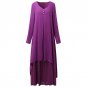 Dress Solid Long Maxi Dress Vestidos Plus Size S-5XL