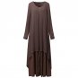 Dress Solid Long Maxi Dress Vestidos Plus Size S-5XL
