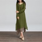 Sleeve Casual Loose Boho Long Dresses Vestidos Plus Size S-5XL